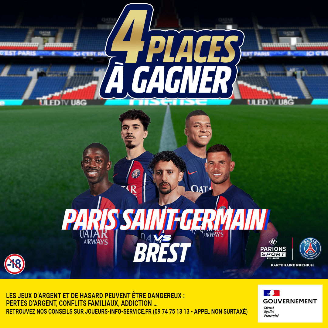 ParionsSport_EL's tweet image. 🔴🔵 Avant de les retrouver en Coupe, le PSG reçoit les Brestois au Parc des Princes ce dimanche à 20h45 ! Tu veux assister au match (2x2 places 🎁) ? 

Rien de plus simple:
 👉 RT &amp;amp; follow

TAS 25/12
Règlement: bit.ly/REG-X-2024