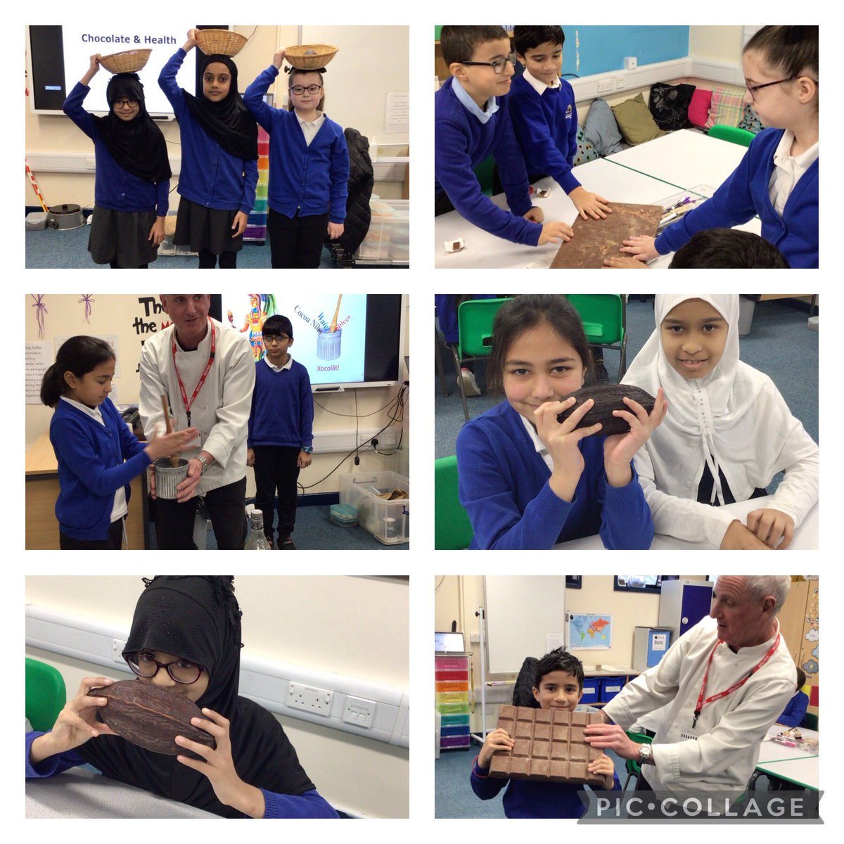 Rowlatts_TMET's tweet photo. Year 4 are having a great chocolate workshop with Carl @MinistryofChoc! #rmhistory #rmscience #rmgeography #curiosity π« https://t.co/5ZtiwG4BUa