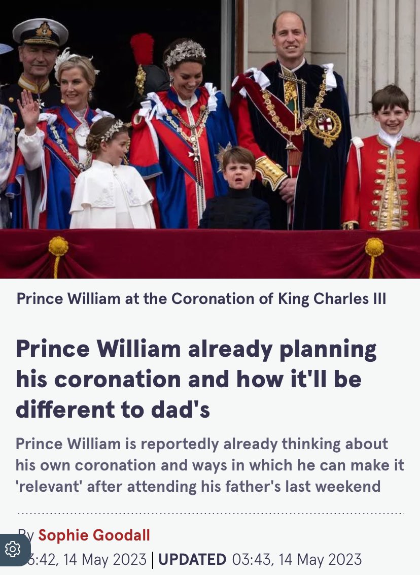 ZandiSussex's tweet photo. I’ve always felt that Willy will be the final nail in the coffin for the Monarchy. Power-hungry, violent & envious, his plan is to throw temper tantrums & undermine Charles until he abdicates. Good thing is that Pa deserves a ruthless son like Willy. #WillyIsABully #LiegeMan https://t.co/fRXs2ExKO4