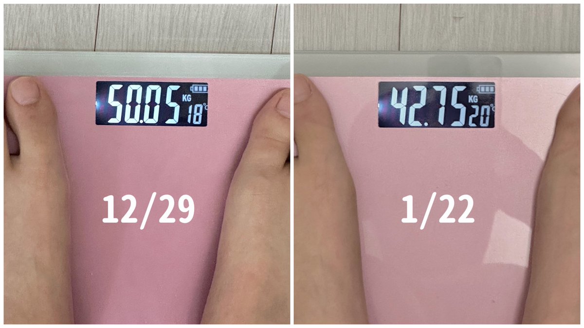 onikusukinadebu's tweet photo. -7.3kgのビフォアフ！25日でここまで変わるの凄くない、、？
運動してないのに肋骨抜いたんかってくらいくびれｷﾞｭｲﾝてなったし服は2サイズ⬇
わざわざ高い漢方とか使わなくても安いやつで十分。痩せるペース早すぎる感はあるけど私的にはまだまだデブだからこのままｶﾘｯｶﾘ目指す、、🥲 https://t.co/0zGlVhd7FJ