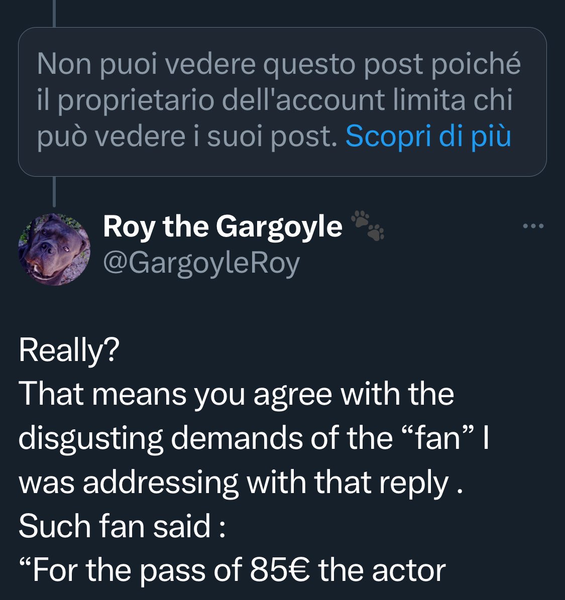 GargoyleRoy's tweet photo. @SleepyAnxieties Hahahahahhahaahahah guess what … the toxic troll just blocked me. 

Highly inconvenient when who she badmouths answers back showing what an idiot she is , right ? 🤣🤣🤣🤣

Take care and don’t choke on your toxicity 🤣🤣🤣. https://t.co/a3PQwPJudw