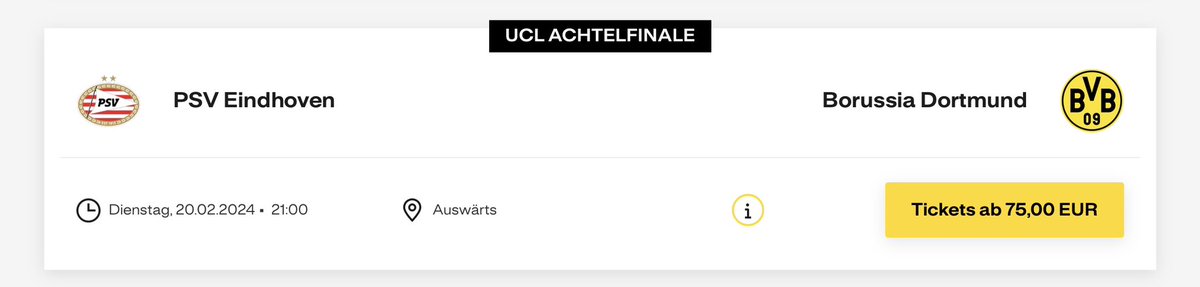 Was ist den bei Eindhoven los? 75€ FÜR EIN AUSWÄRTSTICKET!!!