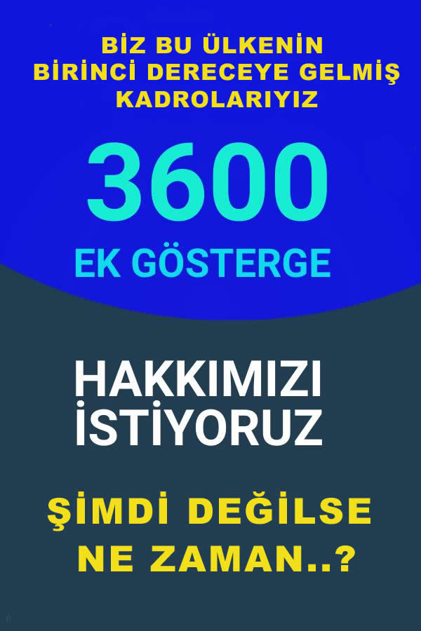 🇹🇷Benim İlkem Önce Ülkem Diyen…
🇹🇷Devletine Sadık Görevine Aşık #KamuŞefleri 
👁️‍🗨️3600 Ekgösterge
👁️‍🗨️Özel Hizmet Tazminatı Eşitliği
👁️‍🗨️Ek Ödeme Oranlarında Artış bekliyor..
<a href="/RTErdogan/">Recep Tayyip Erdoğan</a> <a href="/memetsimsek/">Mehmet Simsek</a> <a href="/isikhanvedat/">Prof. Dr. Vedat Işıkhan</a> <a href="/AvOzlemZengin/">Av. Özlem Zengin 🇹🇷</a> <a href="/akbasogluemin/">Av. M.Emin AKBAŞOĞLU 🇹🇷</a> <a href="/_aliyalcin_/">Ali YALÇIN</a> <a href="/OnderKahveci/">Önder Kahveci</a> 
Pts16