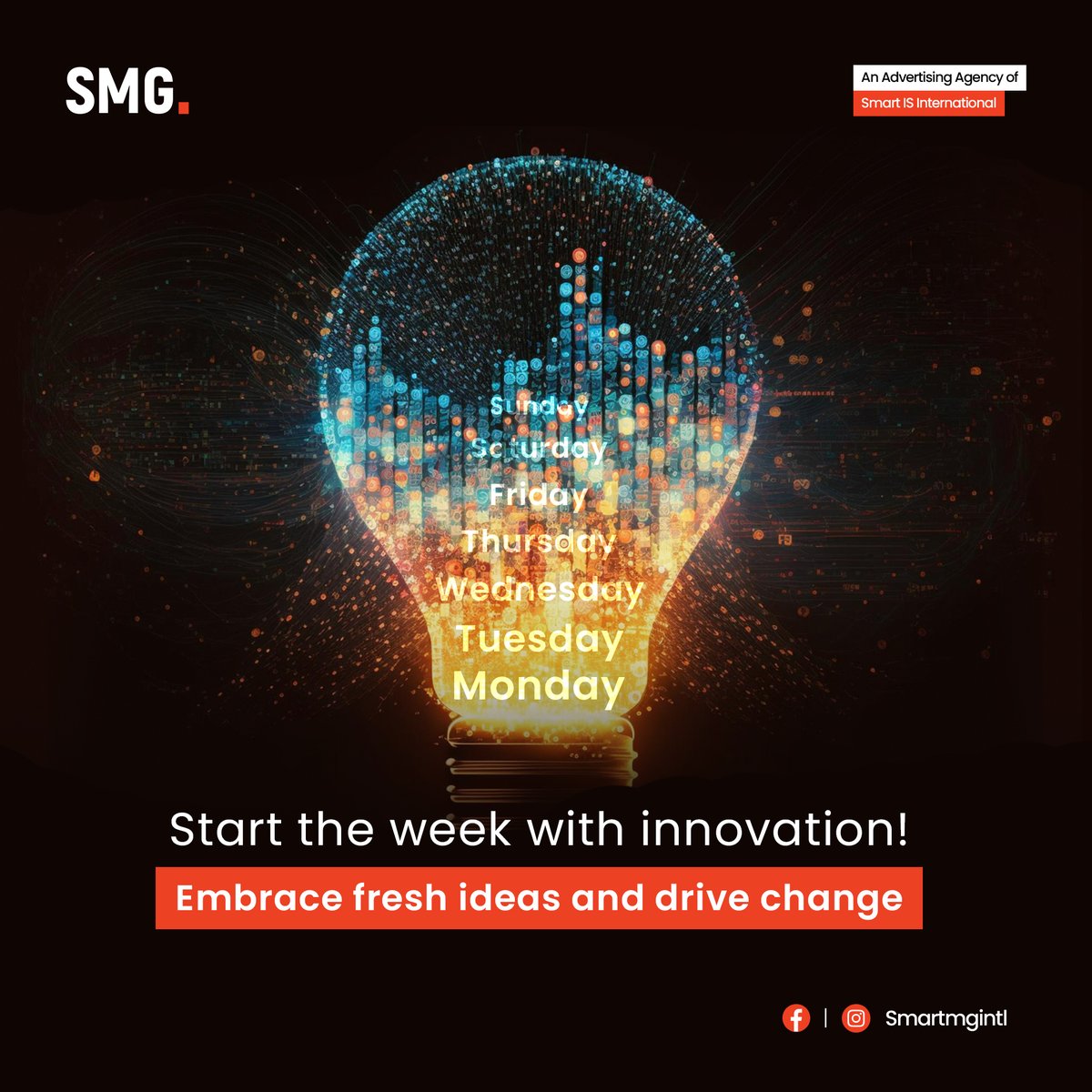 smartmgintl's tweet photo. New week, new innovations! Let's spark creativity and drive change together. Together, we'll shape the future! 🌟🌐 

Visit our Website: https://t.co/PGX2C1ceUX

#InnovativeMinds #SmartMarketingGroup https://t.co/8bKI5oGvep