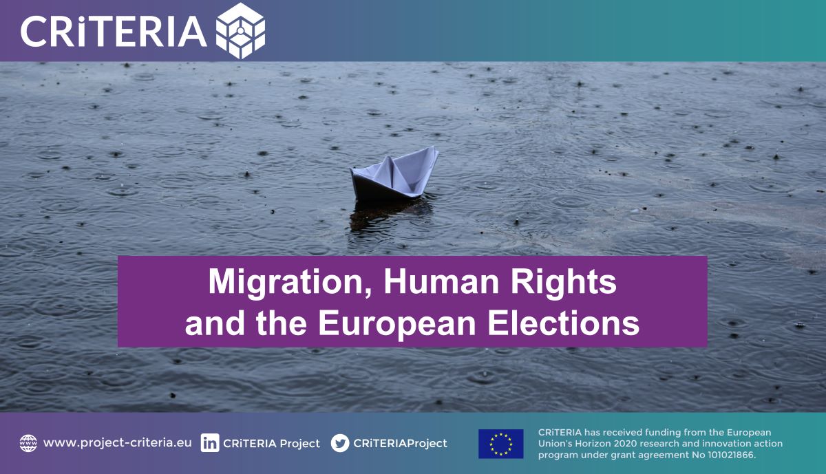 📑Read the new blog post by @CKassimeris from @CoE_CERIDES on #migration #policies, #narratives, and #attitudes in view of the European ellections: ➡️project-criteria.eu/migration-huma… #H2020 #Migration #HumanRights