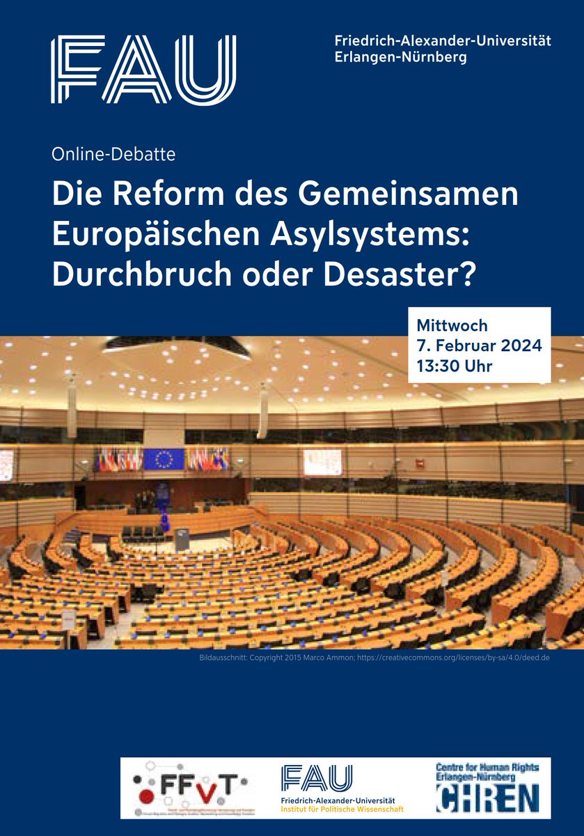 Am 7.2.2024 diskutieren wir mit @ErnstCornelia, @ErikMarquardt, @BirgitSippelMEP & @LenaDuepontMdEP über die #GEAS-Reform; @bendel_petra moderiert die Online-Debatte. Alle Infos zur Veranstaltung & Anmeldung hier⬇️ ffvt.net/de/events/die-…