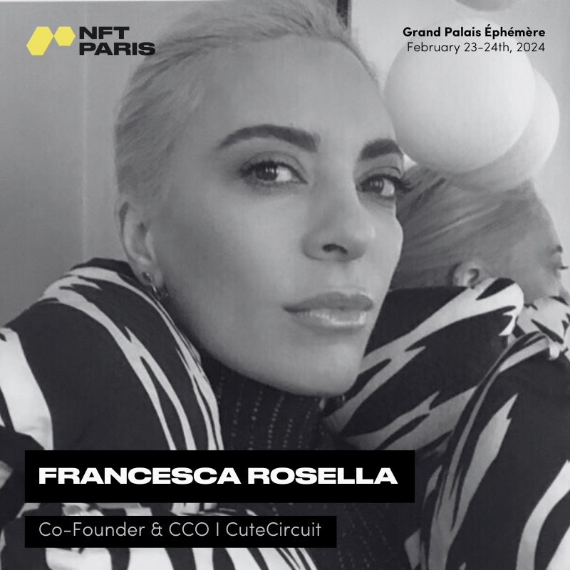 See you on the 23rd of February at 1pm CET @nft_paris #digitalfashion #nft #wearabletechnology 🥰❤️🇫🇷🥐