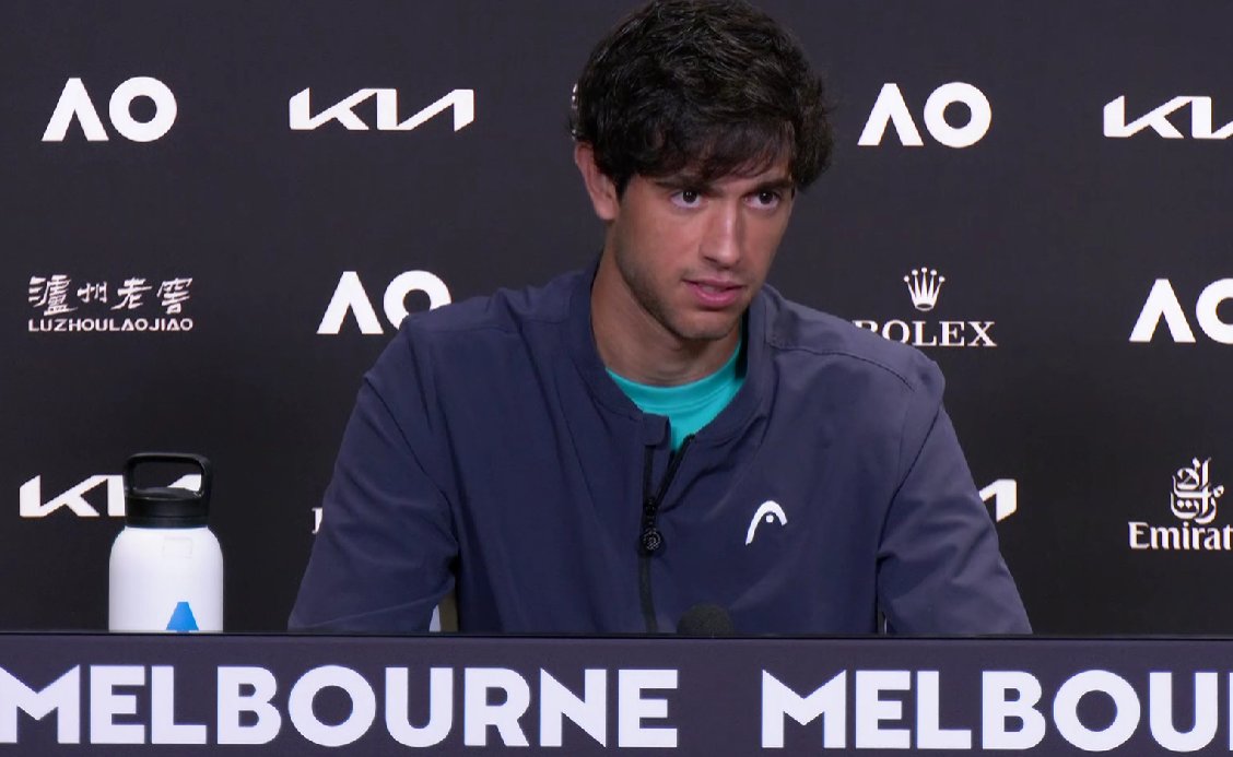 Nuno Borges. 

On Daniil. "Medvedev doesn't overpower you or hits winners every point, but drains you, makes you feel desperate and play worse than usual."

Tactical changes to face Medvedev. "I usually don't use the drop shot as much as today but against Medvedev that's a good