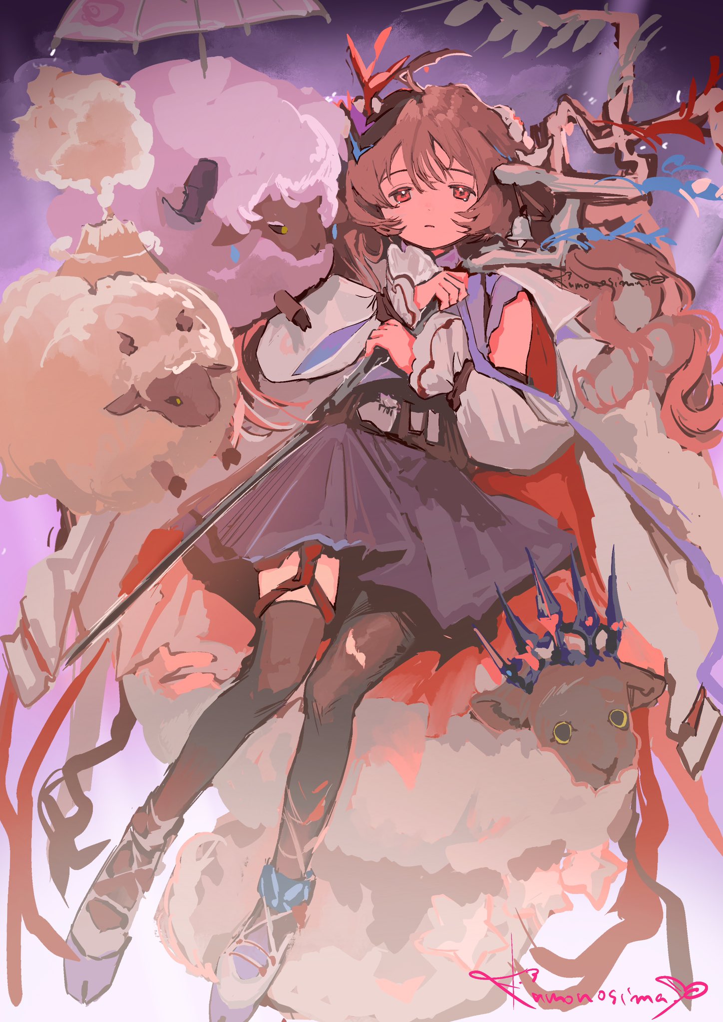 アークナイツ 純烬エイヤフィヤトラ 色紙 Sweet Zone コラボカフェ 純烬エイヤフィヤトラ 色紙 アークナイツ Sweet Zone コラボ