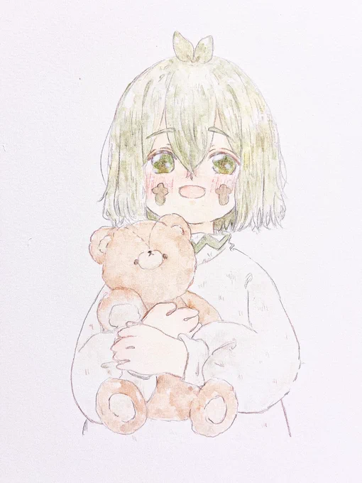こっちにも載せられるイラストがないので… 創作垢のお祝いイラストをのせる
