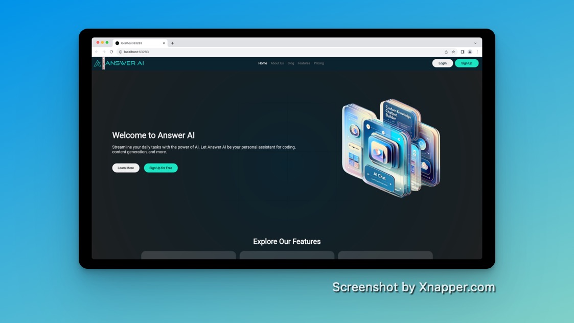 Answerai_tech's tweet image. I started working on Answer AI about a year ago.

I have always tried to make the app better, via UI, functionality and features, but didn&apos;t do much about the welcome screen/landing page.

was working on it since 3 days, just published a new updated landing page

thoughts?