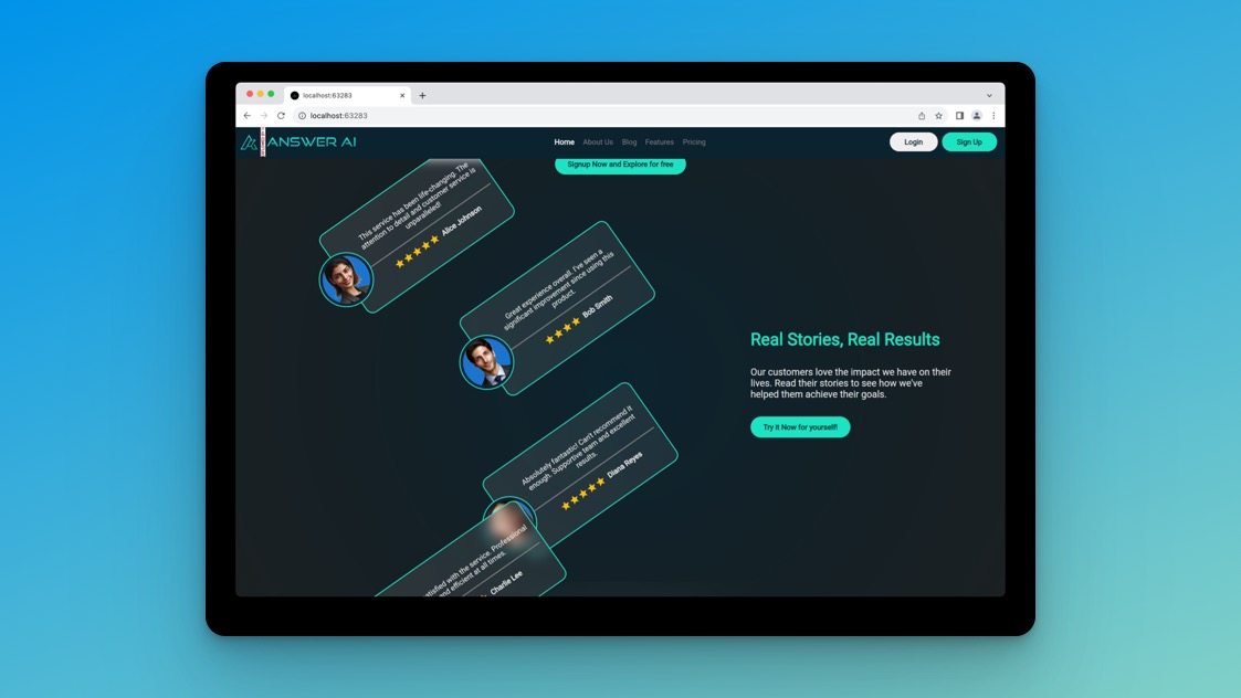 Answerai_tech's tweet image. I started working on Answer AI about a year ago.

I have always tried to make the app better, via UI, functionality and features, but didn&apos;t do much about the welcome screen/landing page.

was working on it since 3 days, just published a new updated landing page

thoughts?