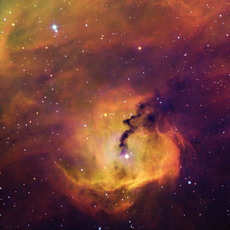 LeeAnneGibbon1's tweet photo. The Seagull Nebula (IC 2177) located in the lower portion of constellation Monoceros and bordering Canis Major, is easy to find because of its proximity to the bright star, Sirius. About 3,650 light years away, it's a favorite target for astrophotography. #IC2177 #NGC2327 #NASA https://t.co/33zIjYTjaw