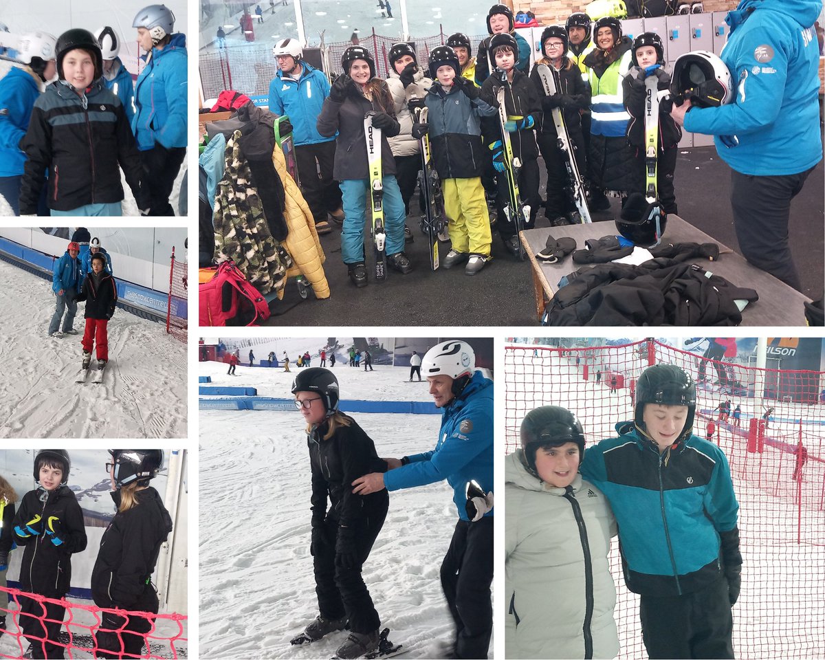 Yr7 pupils enjoyed Skiing last week and some independently tackled the small slope! ⛷️@Snowbility