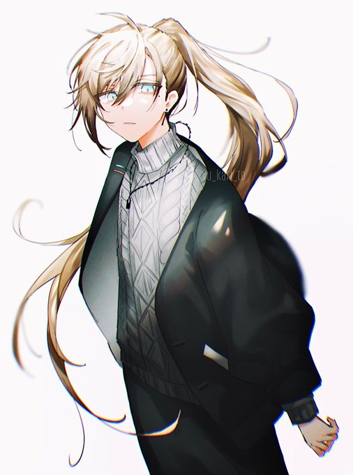ポニテロング+旧デフォ衣装 #かな絵