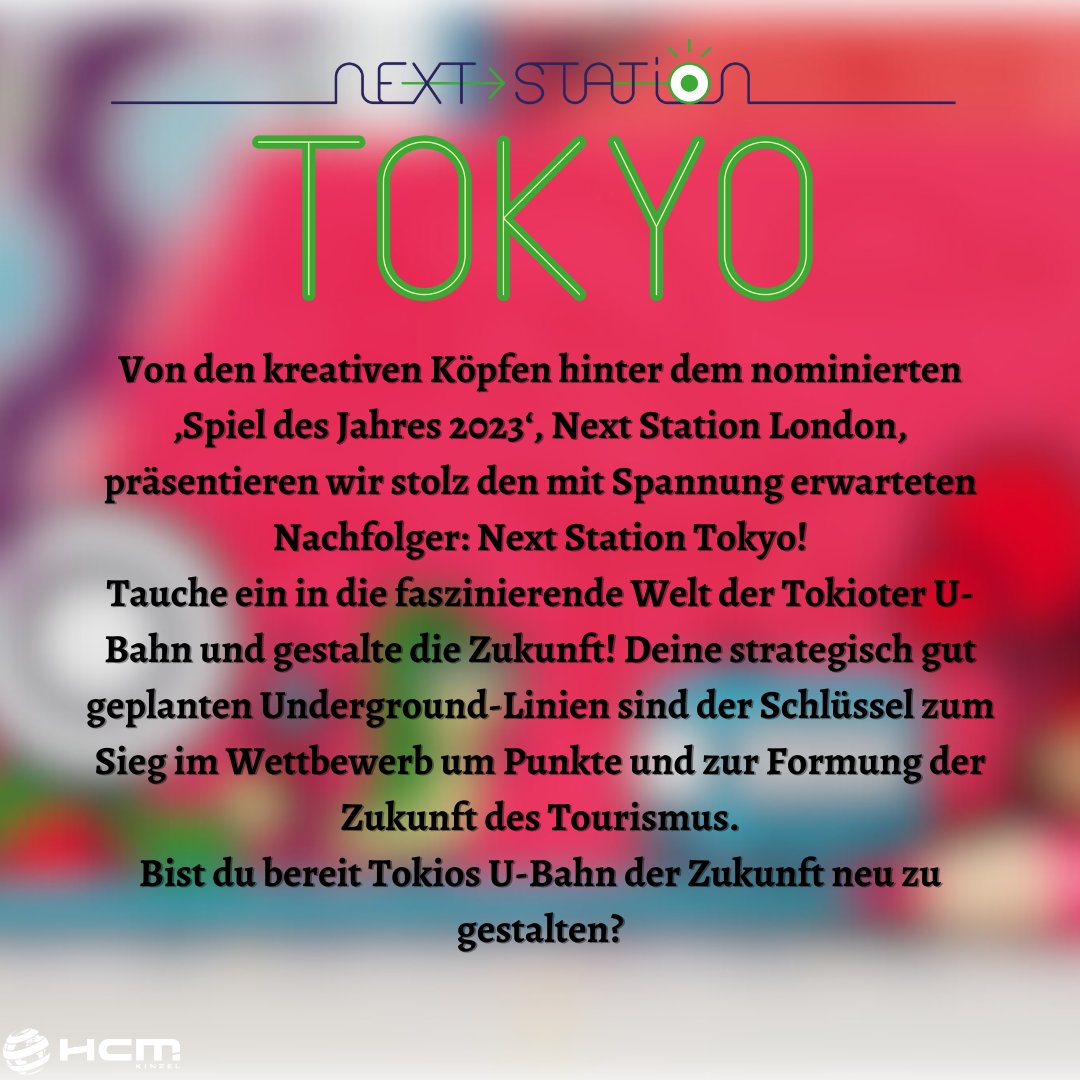 Der nächste Halt: Tokyo! Wir werfen einen Blick zurück auf 2023 und erkunden die faszinierende Welt von 'Next Station Tokyo'. 🗼 #BoardGamingJahr2023 #GamingJahr2023 #SpieleRückblick #BoardGamingHighlights #GamingHighlights #NextStationTokyo #hcm_kinzel
