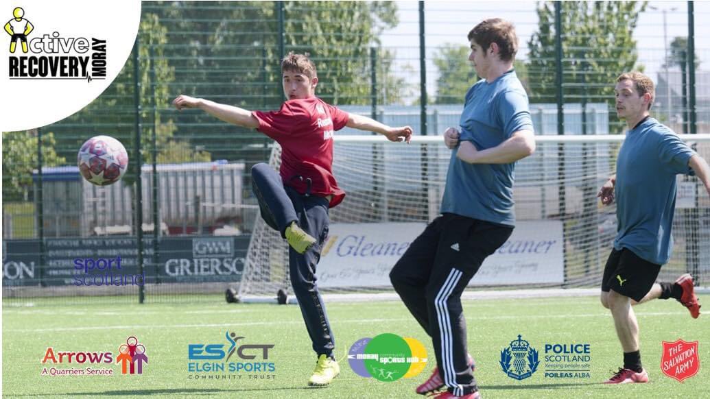 ElginSportsCT's tweet photo. Our free weekly sessions give people a chance to meet new people, get fit and feel good about themselves. They don’t need any experience or kit to join in, they can just turn up and play.

Every Tuesday 1pm-3pm @ The Gleaner Arena. 

#ActiveRecoveryMoray https://t.co/jiCcxiP2TF