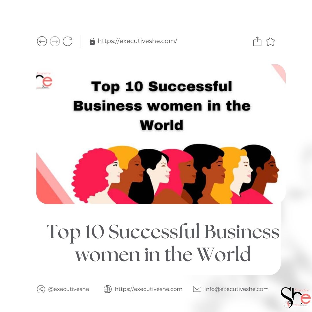 𝐓𝐨𝐩 𝟏𝟎 𝐒𝐮𝐜𝐜𝐞𝐬𝐬𝐟𝐮𝐥 𝐁𝐮𝐬𝐢𝐧𝐞𝐬𝐬 𝐰𝐨𝐦𝐞𝐧 𝐢𝐧 𝐭𝐡𝐞 𝐖𝐨𝐫𝐥𝐝

Read More: bityl.co/NiHl

#successfulbusiness #successfulwomen #womeninbusiness #businesswoman #successfulwomeninbusiness #businesswomenlife #businesssuccess #successful