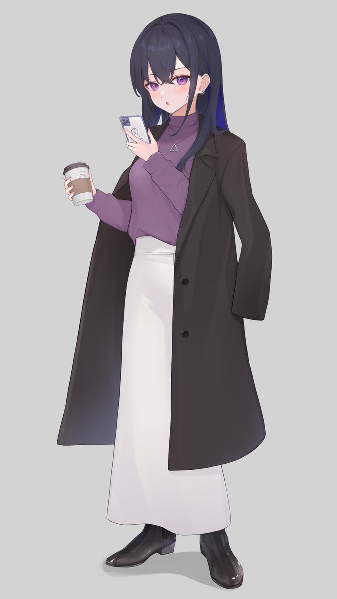 「一ノ瀬うるは冬のおでかけver#一ノ瀬の絵 」|にふ7yのイラスト