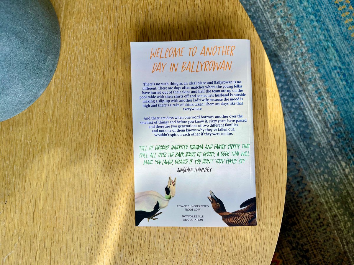 Brilliantly bolshy bound proof of Orla Mackey’s sharp-eyed, sharp-tongued debut novel MOUTHING — an unsentimental and uncensored (!) love letter to village life and to several generations of rural working class Ireland. Out at the end of May from Hamish Hamilton.