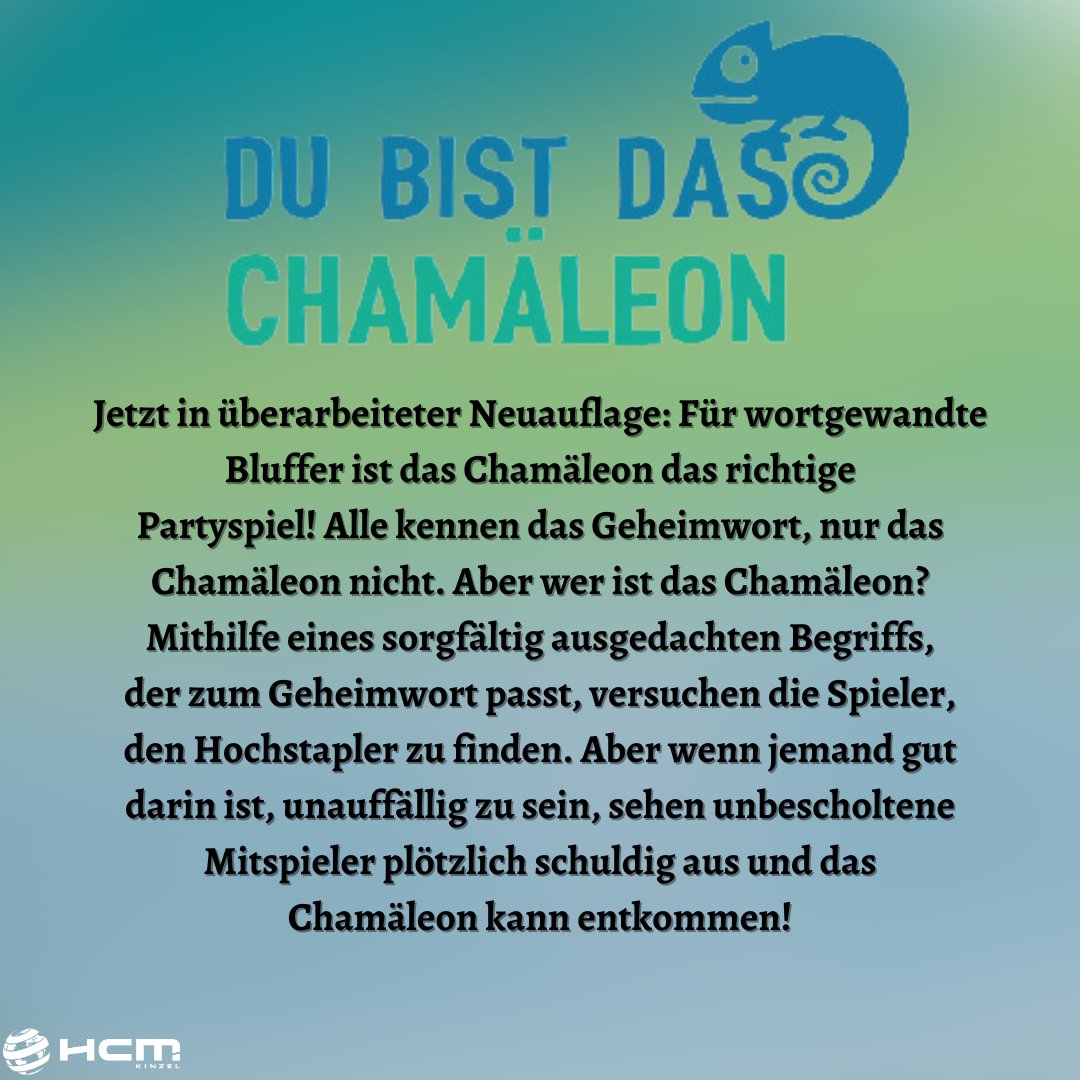 Finde das Chamäleon und tauche in eine Welt voller Täuschung ein! 🦎🔍 #BoardGamingJahr2023 #GamingJahr2023 #SpieleRückblick #BoardGamingHighlights #GamingHighlights #DasChamäleon #hcm_kinzel