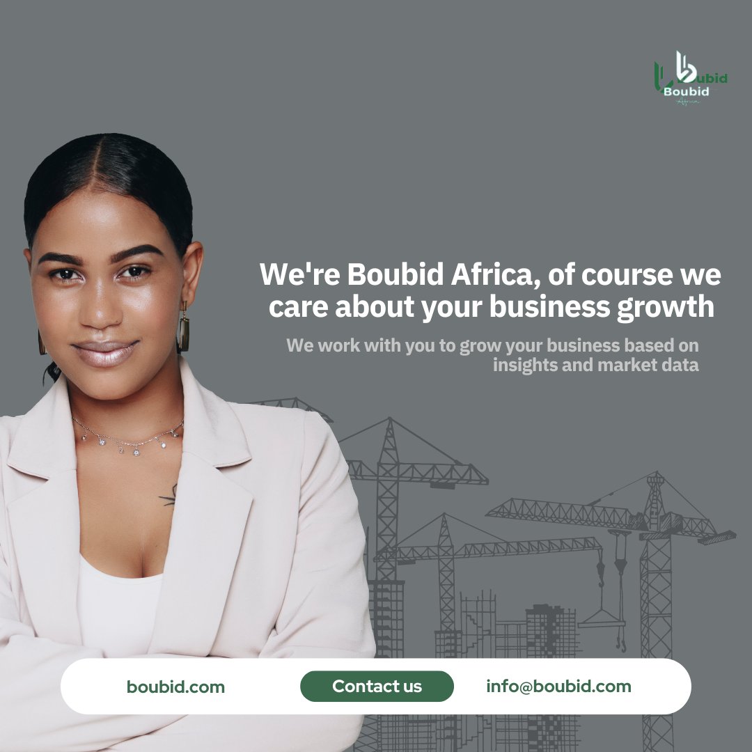 We're Boubid Africa, of course we're committed to helping your business grow.

Send us a message on info@boubid.com and let's get started.

#Boubid #BoubidAfrica #ManagementConsulting #GrowthConsulting #Strategy #Training #ManagementTraining #Business #BusinessConsulting #SME