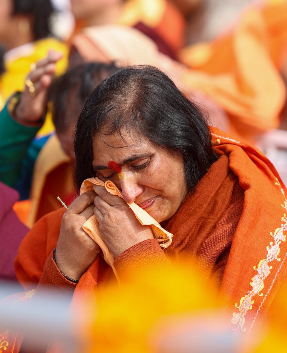 dhaval241086's tweet photo. Both played humungous role in different capacities in getting back our #RamMandir 

No wonder both got super emotional today at #RamMandirPranPrathistha https://t.co/Doj3HjFSWI