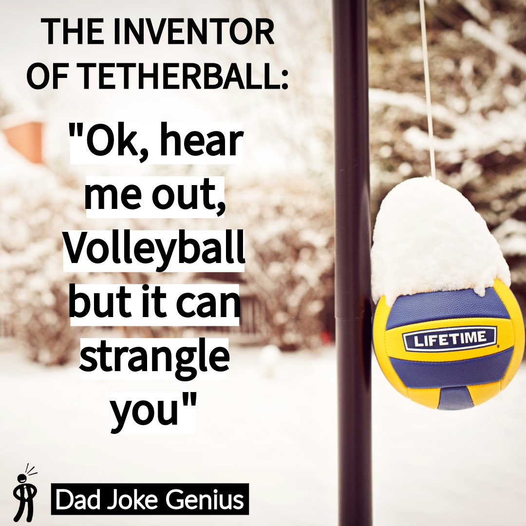 dadjokegenius's tweet image. #tetherball #dadjoke #dadjokes #dadjokegenius