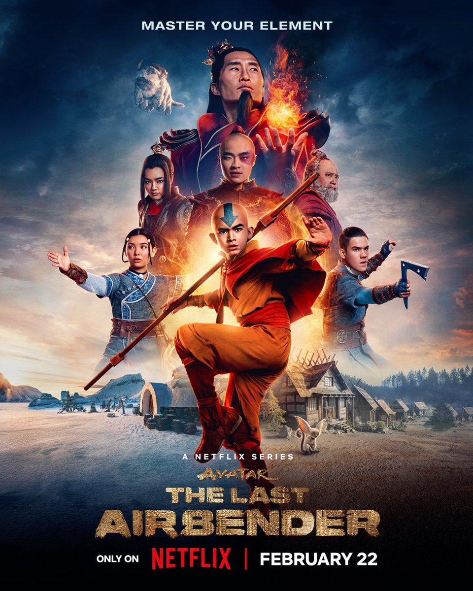 Avatar: The Last Airbender dizisinden poster geldi! Diziden yarın yeni bir fragman geliyor.