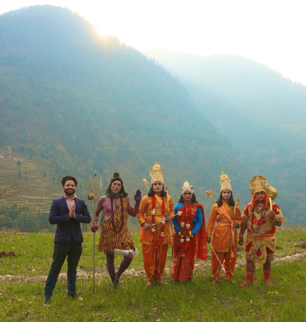 We celebrated the divinity of Pran Pratishta of Shri Ram Mandir at 7000 feet altitude at Himachal