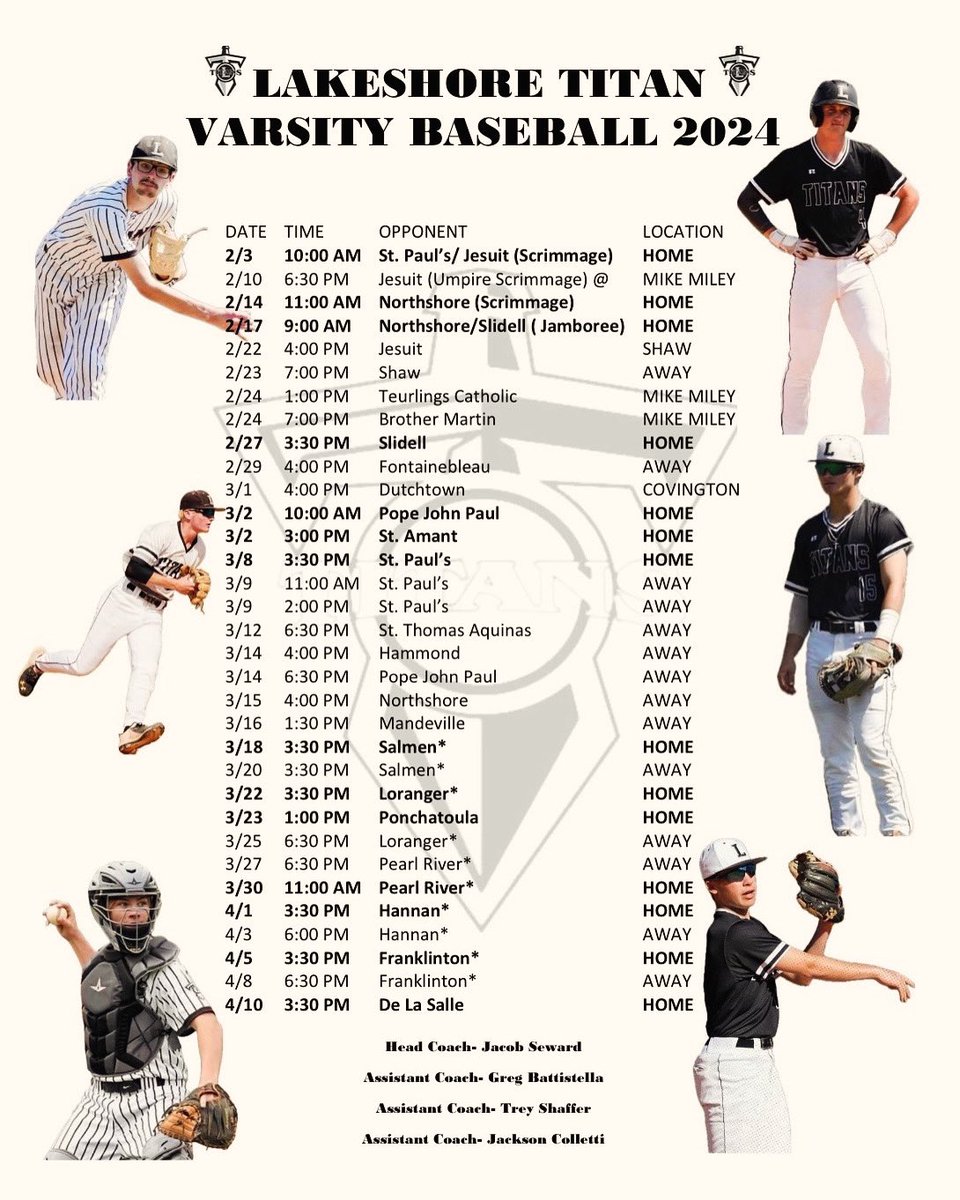 One month away from first pitch! #TitanUp