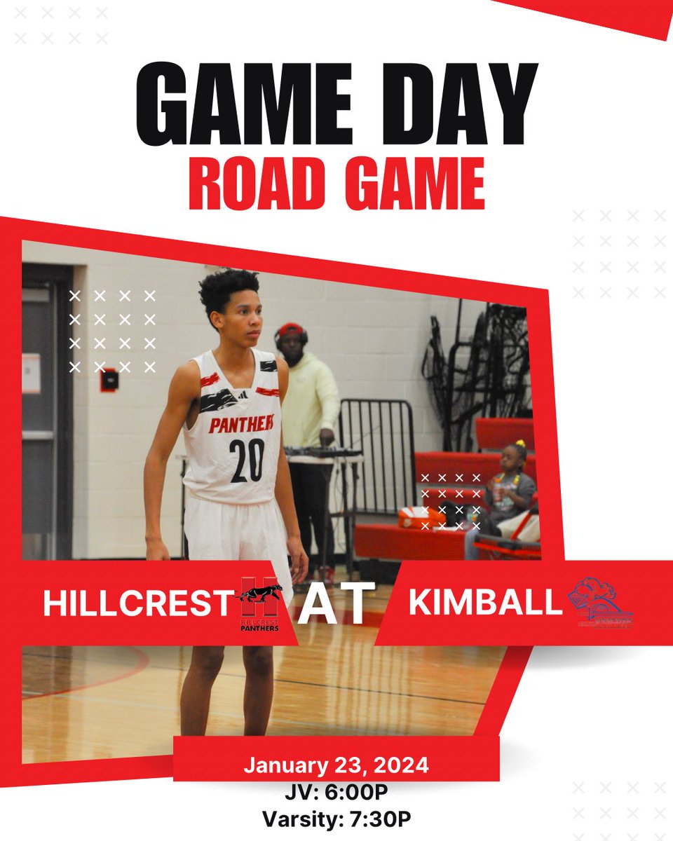 🚨TOMORROW TOMORROW TOMORROW🚨

#HillcrestHustle will be on the road against district opponent Kimball at Sprague Fieldhouse. Games start with JV at 6 followed by Varsity at 7:30 #ComeSupport