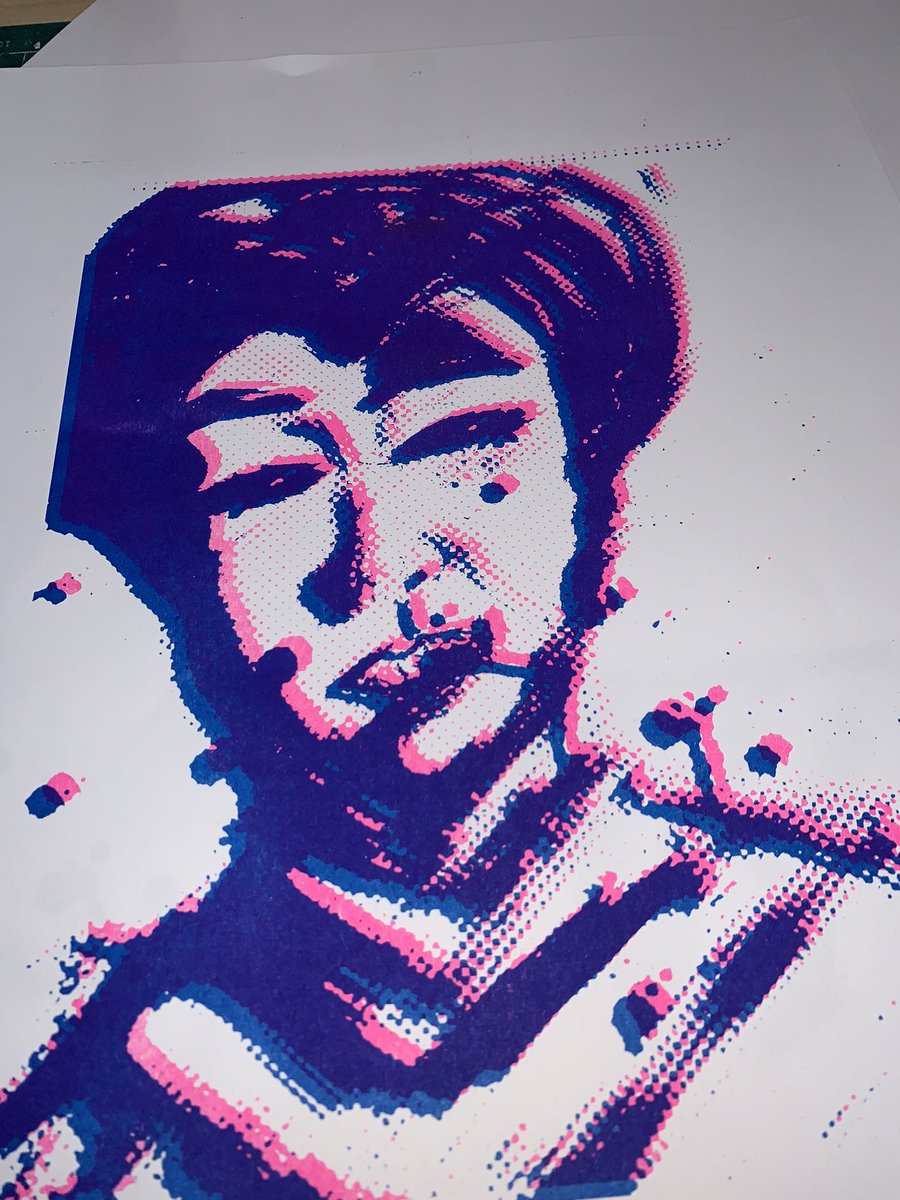 aydowu's tweet photo. Riso print is pretty cool, currently experimenting with this Andy Warhol style. More to come https://t.co/LRPh89vnmA