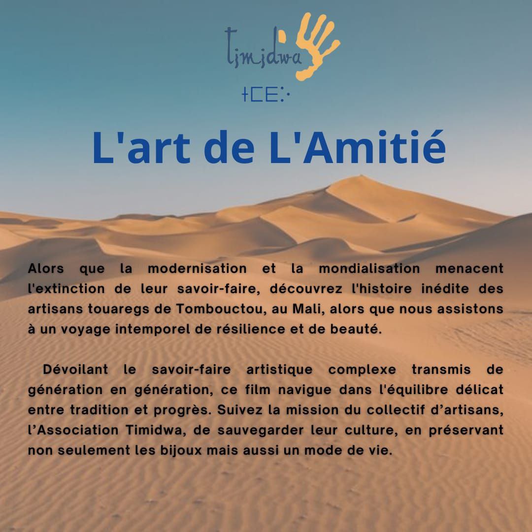 OrgTimidwa's tweet photo. L’art de l’amitié : La Préservation de la Culture Touarègue à travers l’Artisanat.

#associationtimidwa
#timbuktu #mali #artisans #tradition #culture #africa #tuaregjewelry #Lartdelamitie
#bijouxtouareg #tombouctou
#madeinmali #ForTheCulture https://t.co/ZVk1f6MZbz