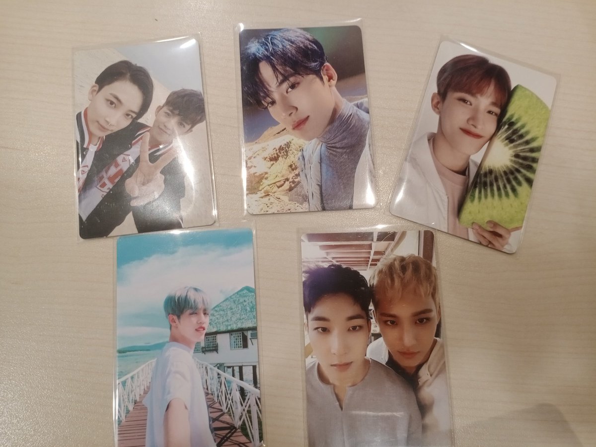 aroha1029's tweet photo. Interest check seventeen photocards ph 

-minwon going seventeen pc 
-jeongcheol going seventeen pc 
- Dk always yours lim c kiwi pc 
- scoups batangas pc 
- mingyu always your lim d pc 

Dm or drop your budget for each pc or whole set thank you! https://t.co/UvyXSI7R95