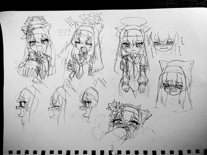 いおちの顔面アナログでブッ描きなぐりまくったの見て…… 