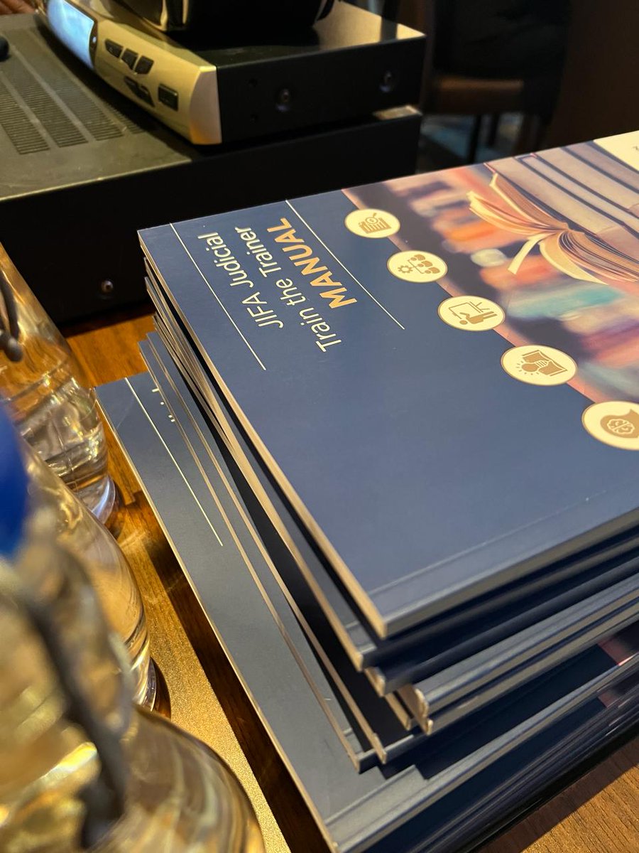 JIFA_Official's tweet photo. ANJT's inaugural project: a shared ethics manual on training trainers. Embracing collaboration, ANJT is committed to building strong, independent judiciaries in order to drive economic growth and investment into the continent. #ANJT #EthicsManual #CollaborationForJustice