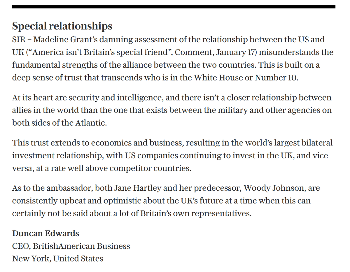 BAB CEO @dedwardsnyc underscores the strength of the transatlantic special relationship between the United Kingdom and United States in today's @Telegraph