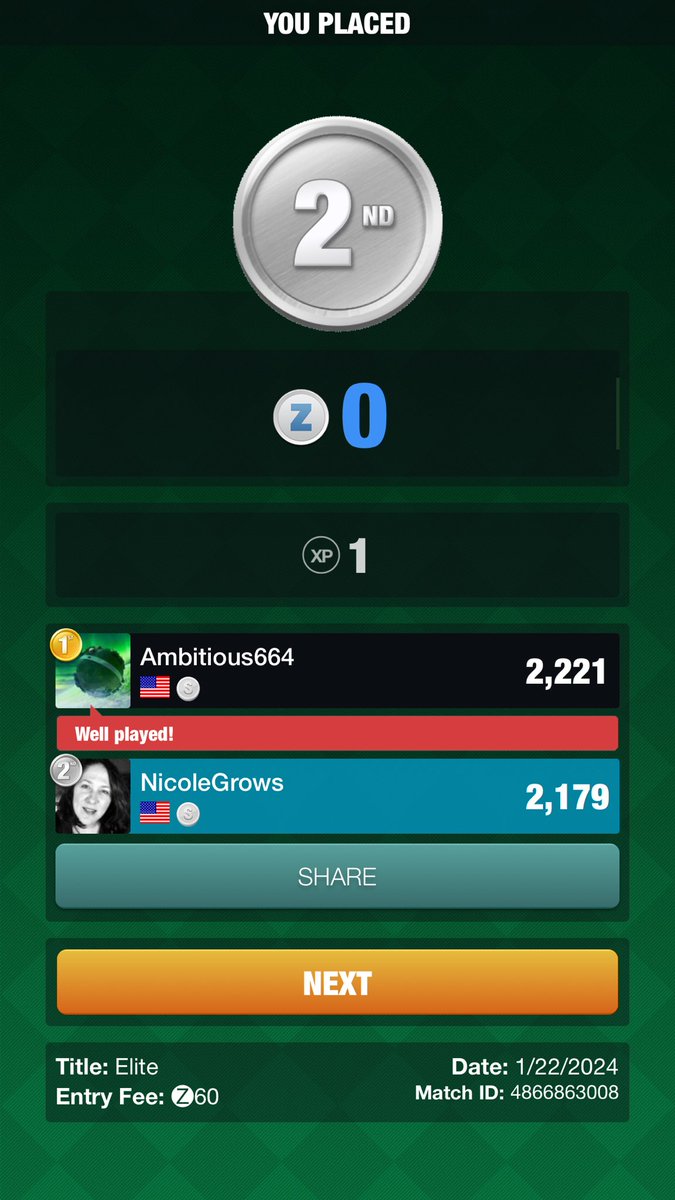 Solitaire Cube showdown with Ambitious664. Check it out!

#FailForwardAndOften ✅👋🏼 itunes.apple.com/us/app/id11142…