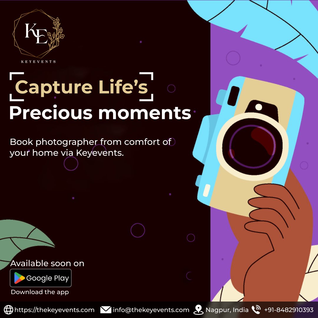 keyeventsngp's tweet photo. 📷 Your event deserves the perfect lens, and we've got it!
🌟 Introducing Keyevents, launching soon on Google Play Store.
🌐 https://t.co/h6QkMDyN31

#KeyeventsLaunch #EventPhotography #PicturePerfect #ComingSoon #EventPlannerinNagpur #Nagpur #Keyevents    #CaptureTheMoment https://t.co/wVqKZtKoK3