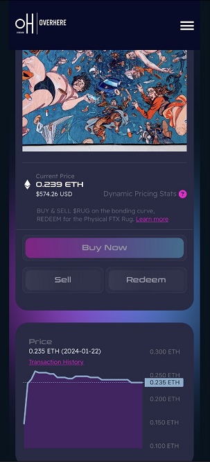 overHere_gg's tweet photo. ⭐oH, while you've been trying to return gifts without the original card used to purchase &amp; curtailing dry Jan, we've added to the website:

✅ Price Graph
✅ Transaction History
✅ Interactive Bonding Curve (found in Dynamic Pricing Stats)

+ 🛠️ Building features (deployed soon) https://t.co/3Q7mifM7PG