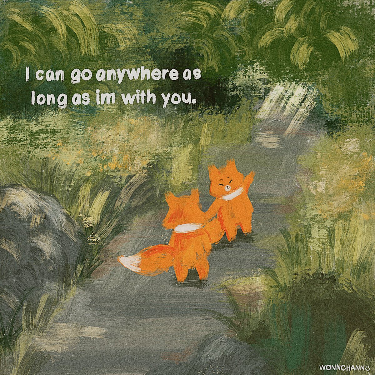 wonnchann's tweet image. I can go anywhere as long as im with you.