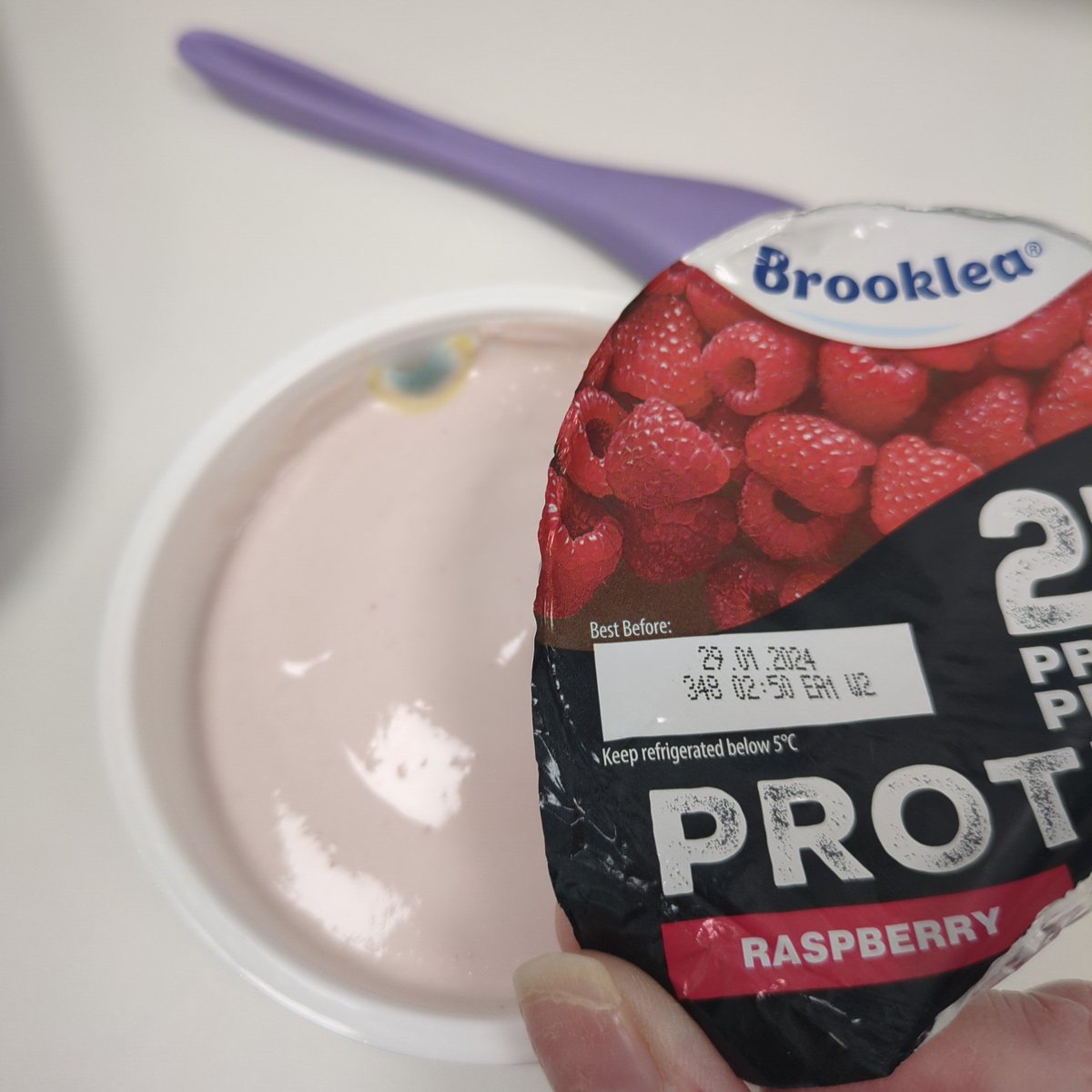 ZoeLouMarts's tweet photo. Not what I was expecting when opening my yogurt!! @AldiUK another week left on the date! #goinghungrytoday! https://t.co/CeaRgnevbj