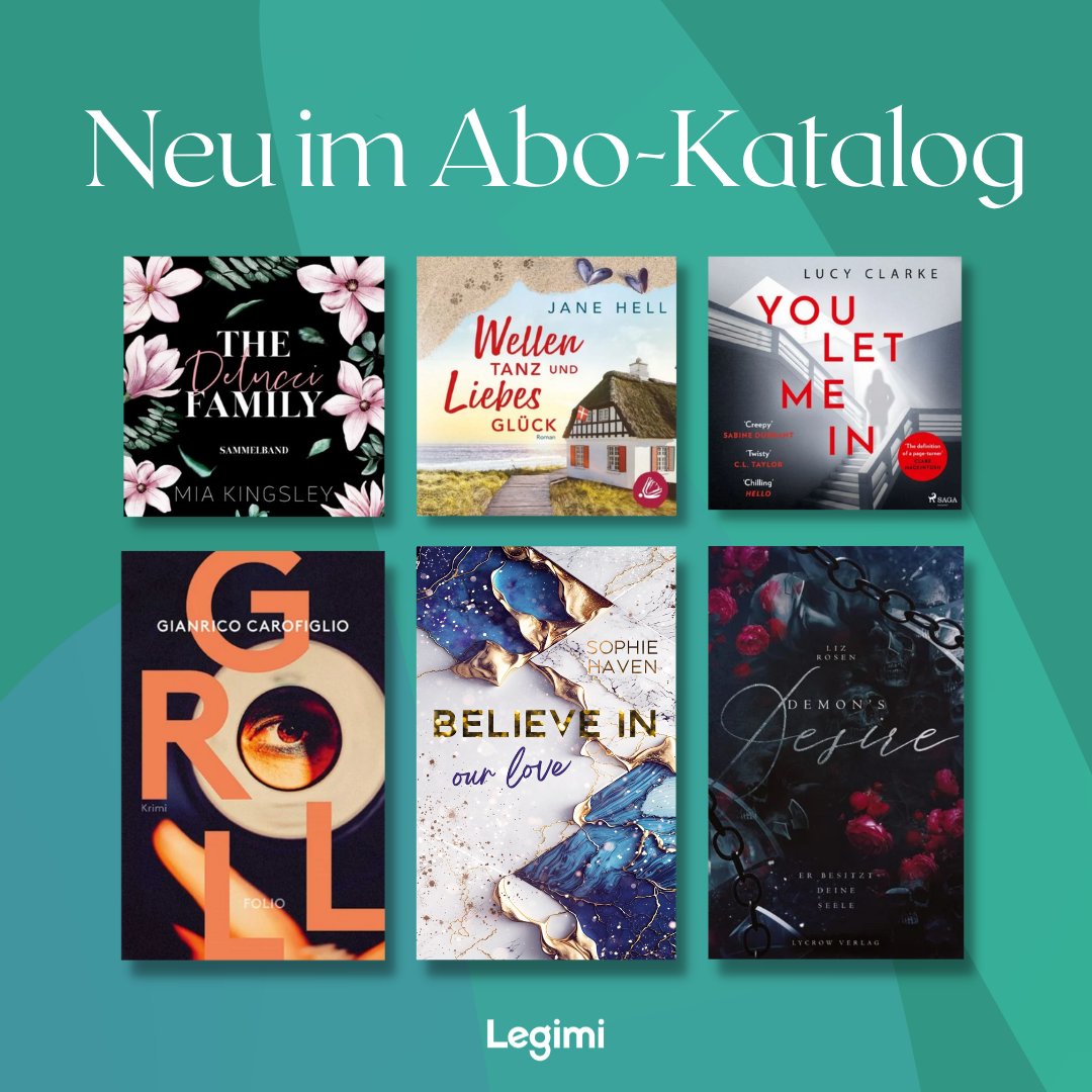 New week, new books! 😍
Unsere aktuellen Neuzugänge im Abo-Katalog: legimi.de/e-books/?filte… 

#legimi #bücher