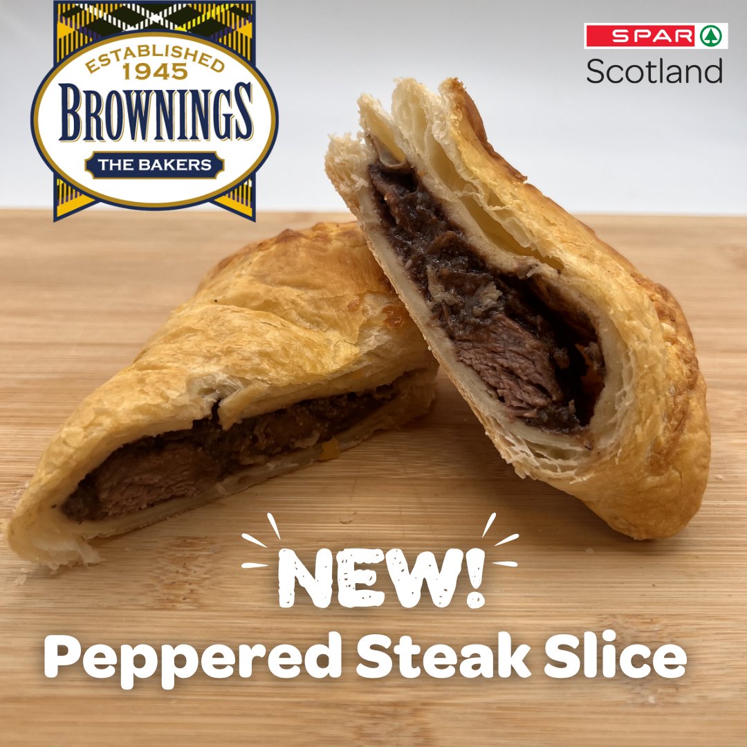 Have you tried Brownings Peppered Steak Slice? 

Available at all SPAR Scotland stores with Brownings Bakery offering! 😋

Not tried it yet? Head to your nearest store and grab one today! 

#SPARScotland #BrowningsTheBakers #Lunch #FoodToGo #PepperSlice
