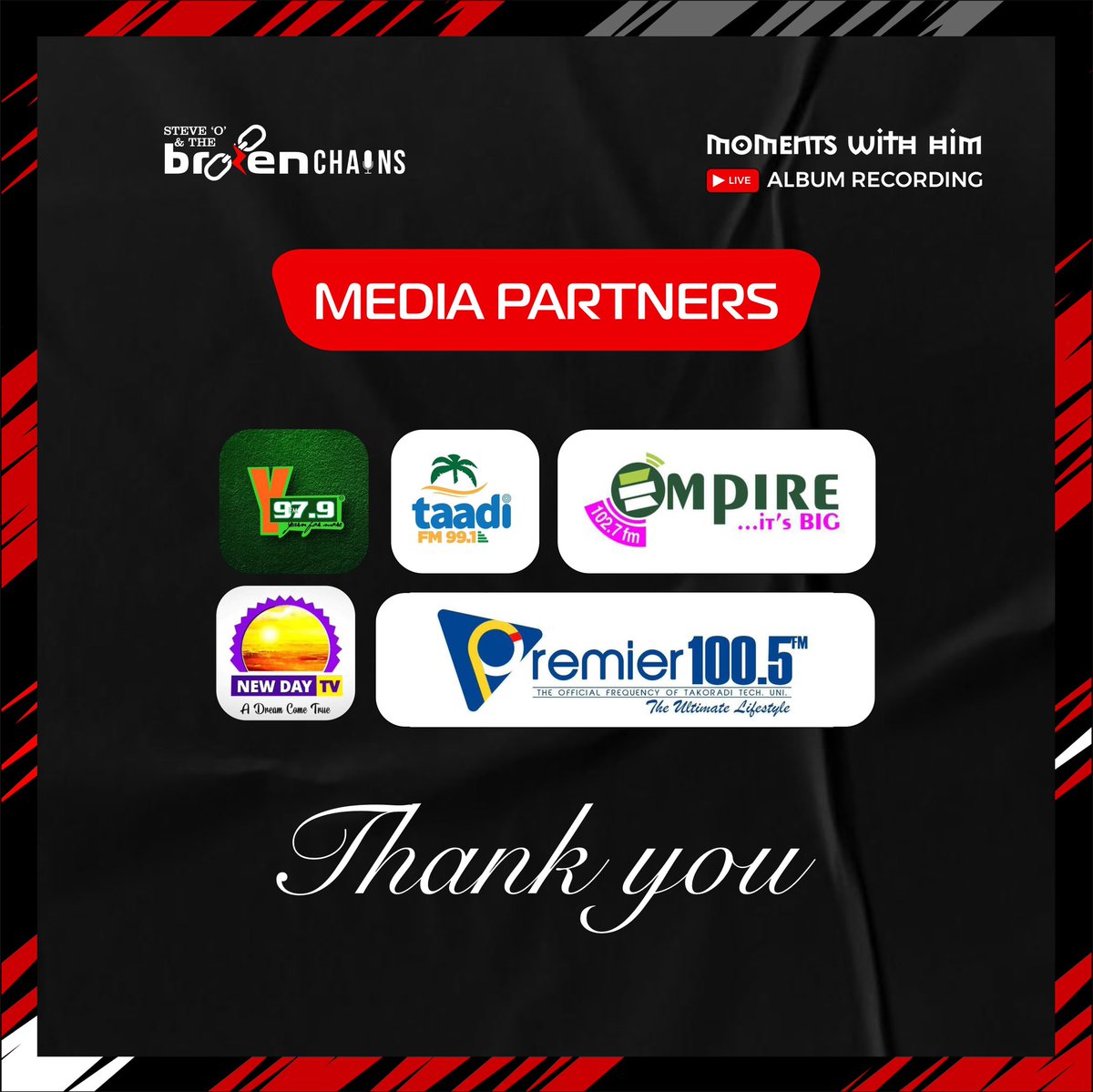 debrokenchains's tweet photo. Thanks to our media partners 

#MomentsWithHim
#MomentsWithHimAlbum
#TheBrokenChainsMusic https://t.co/gcOjH4Cj5K
