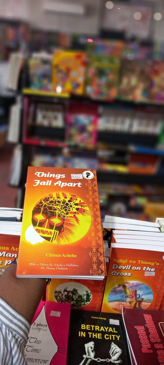 Things Fall Apart centers on the Igbo and native culture, and the effects colonization has on an area. 
Achebe portrays a rich and complex culture that is the backbone to Okonkwo's society until colonization.....

#AfricanBooks
#KitabuNiZawadi
#ChinuaAchebe