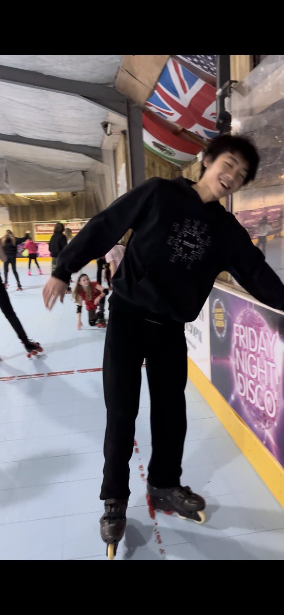 More pics from our roller skating trip. Not too much skating action to show!