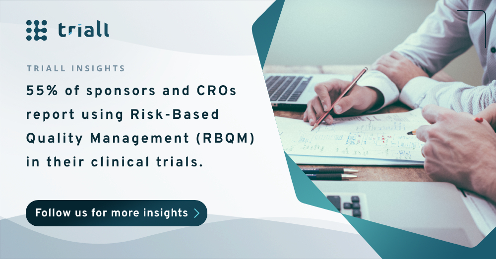 #TRLInsights - 55% of sponsors &amp; CROs report using RBQM in their #clinicaltrials.

78% trust that #RBQM improves study quality, while 64% believe RBQM increases efficiency &amp; cost savings, and 53% trust it can reduce timelines.

Source: csdd.tufts.edu/impact-reports

#DeSci #TRL