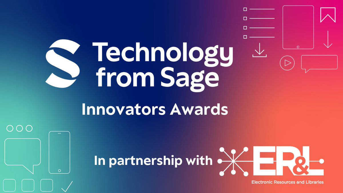 leanlibrary's tweet image. 🔔 Final call for all library innovators! 

The deadline is tomorrow for #TechfromSage Innovators Awards, in partnership with @ERandL⭐

Whether your project is related to collections development or UX, apply now: electroniclibrarian.org/technology-fro…
